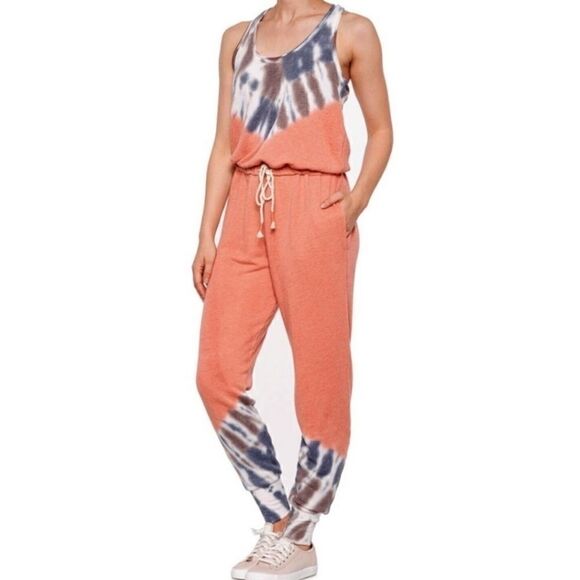 Young Fabulous & Broke Pants - YOUNG FABULOUS & BROKE Eberhart Tie Dye Jumpsuit.Size XS and M